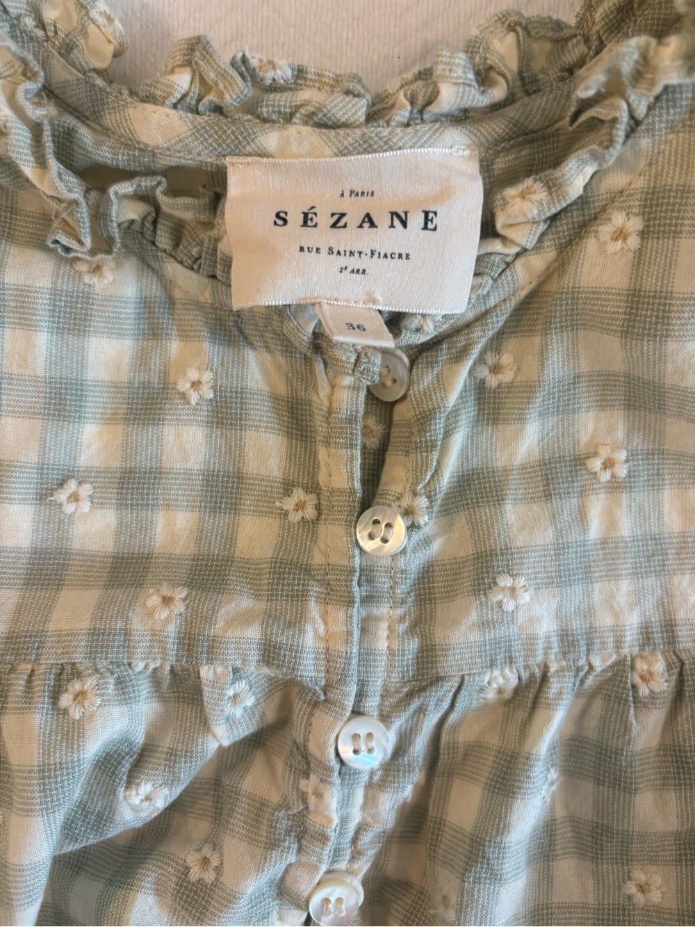 SHENALI SHIRT size 4. In pattern sun embroidered - Picture 8 of 8